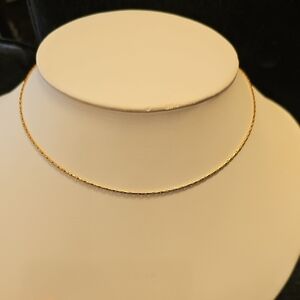 B. Tiff 16" gold necklace